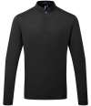 PR647 Premier Essential Coolchecker® Long Sleeve Chef's Shirt Black colour image